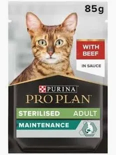 PRO PLAN Sterilised Maintenance with Beef in Gravy - 85gm