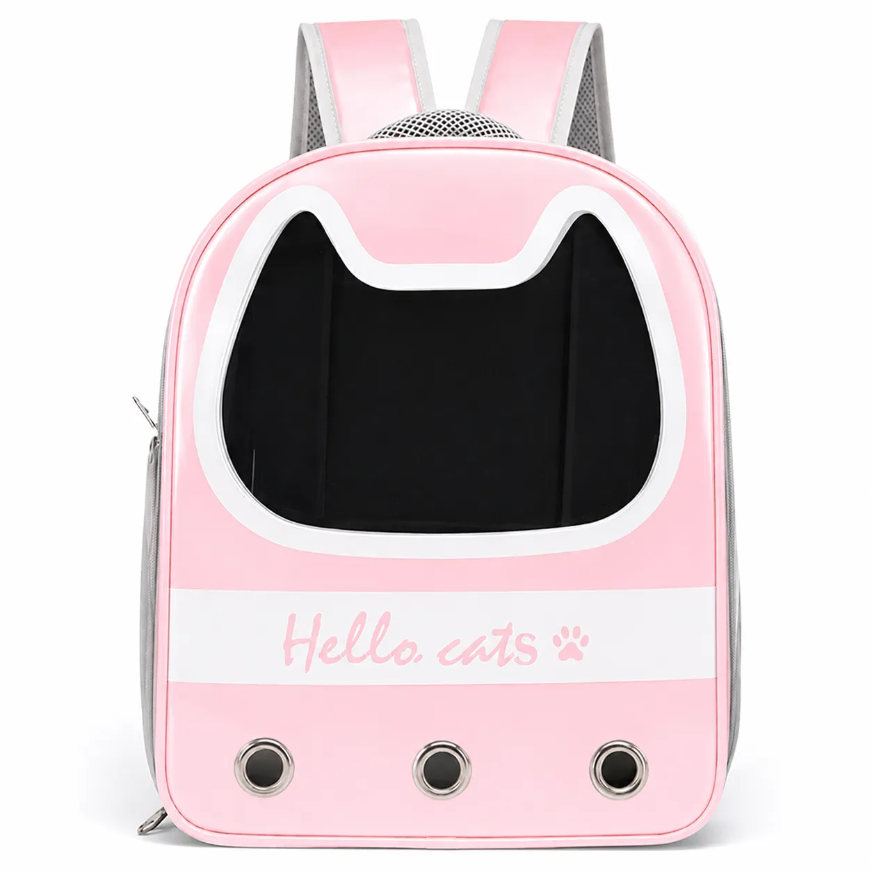 Hello Cats Backpack Carrier - PINK