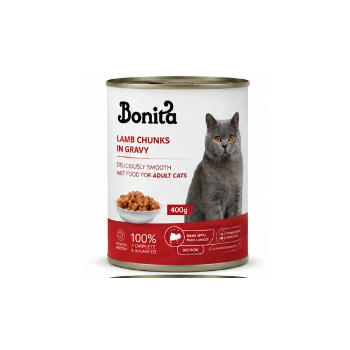 Bonita LAMB Chunks in Gravy for Adult Cats - 400gm