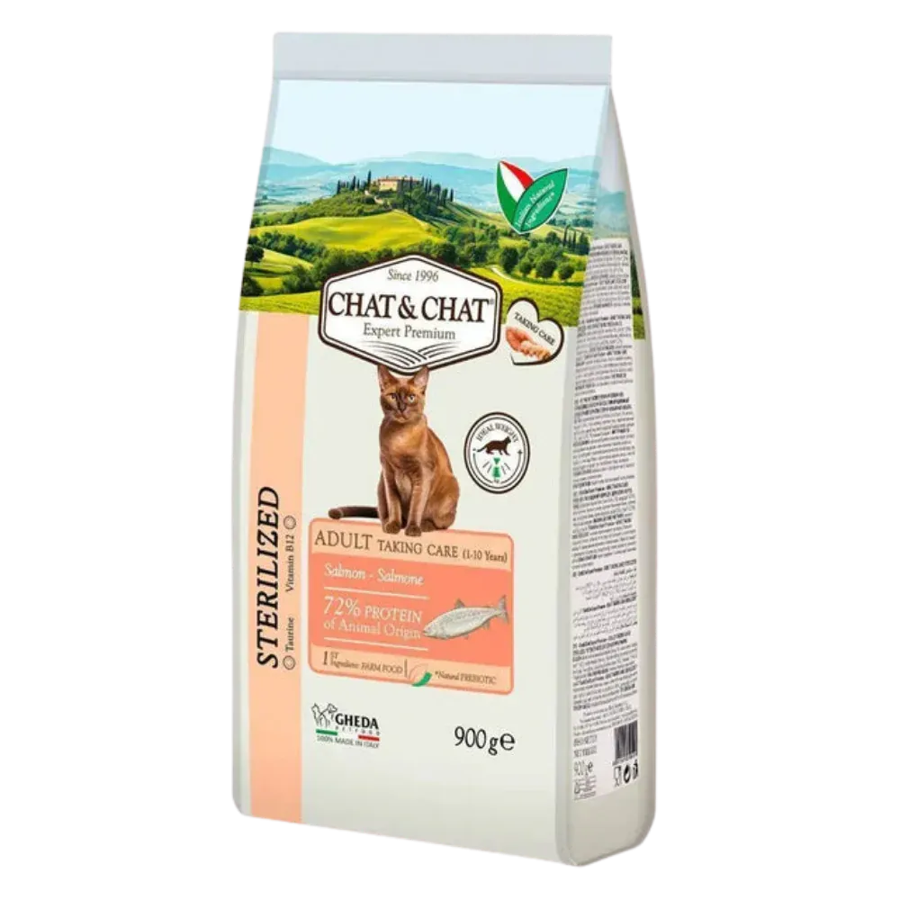 Chat&Chat Sterilized Cat Rich in Salmon - 900gm