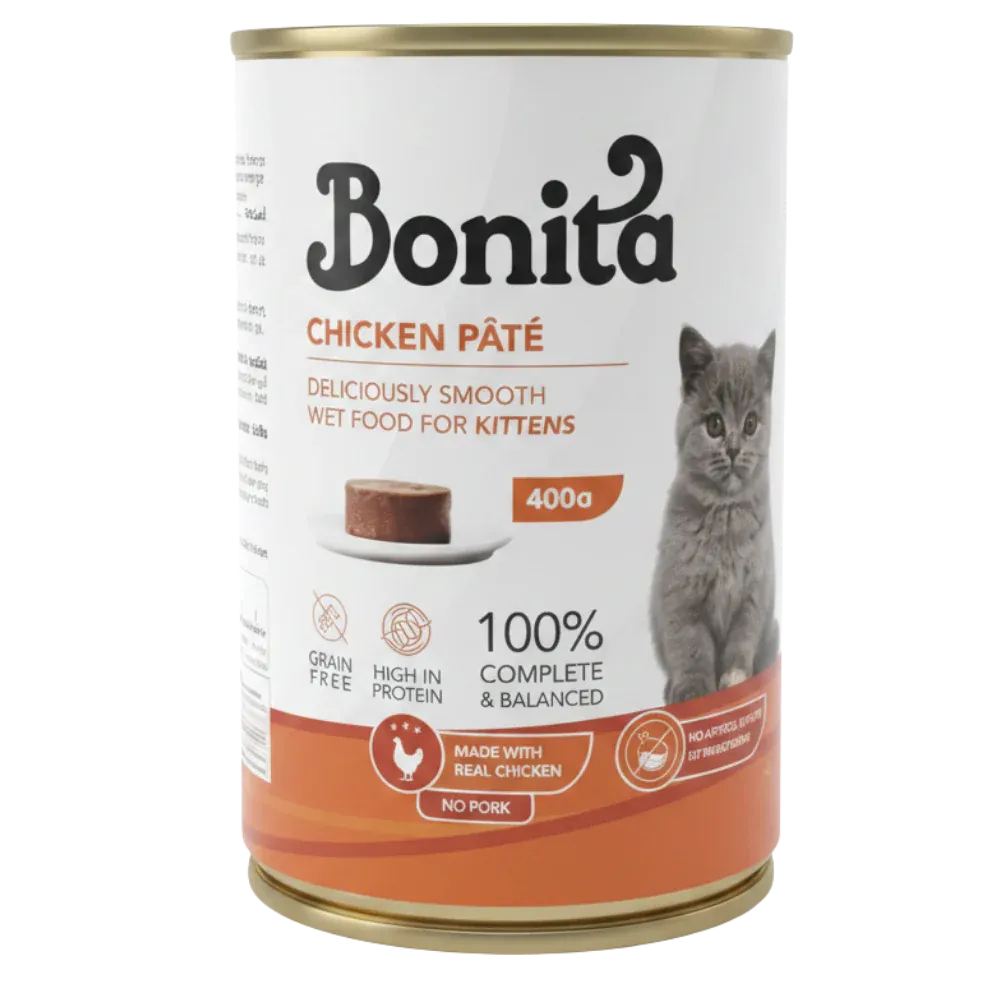 Bonita CHICKEN PATE for Kittens - 400gm
