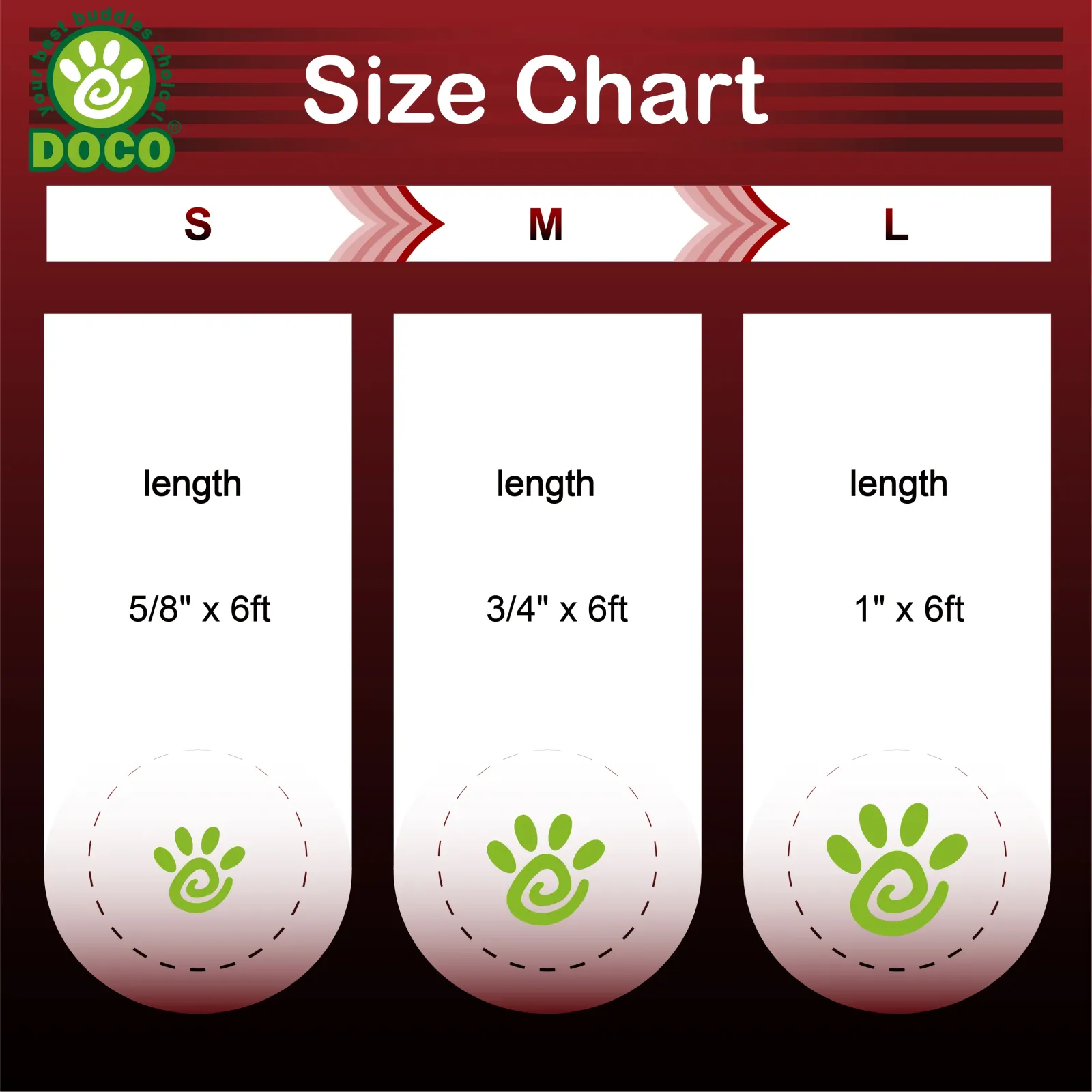 DOCO Jelly Bean Leash - DWW1060