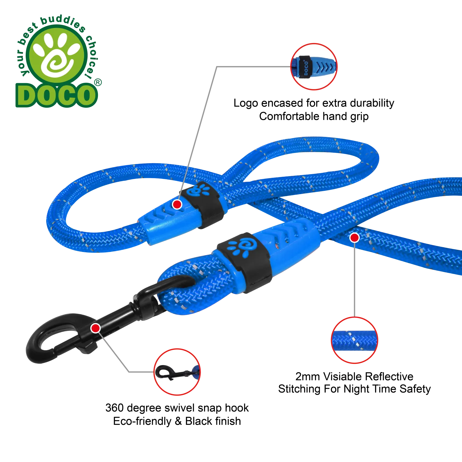 DOCO Rope Leash - DCROPE2072