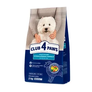 CLUB 4 PAWS Premium Small Breeds With Lamb and Rice Adult Dog Dry Food - 2Kg