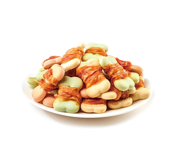 Wanpy Chicken Jerky & Biscuit Twists for Dogs - 100gm