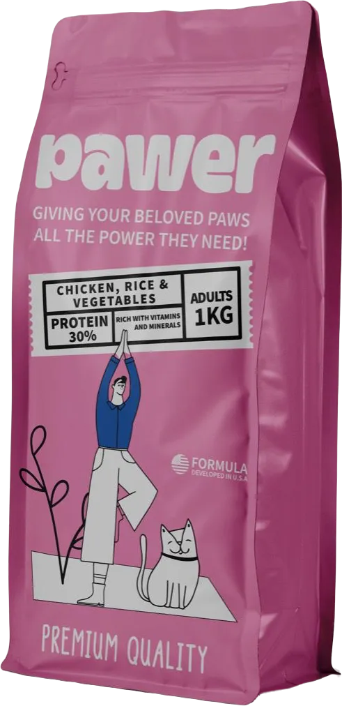 Pawer Adult Cat Dry Food 1 KG