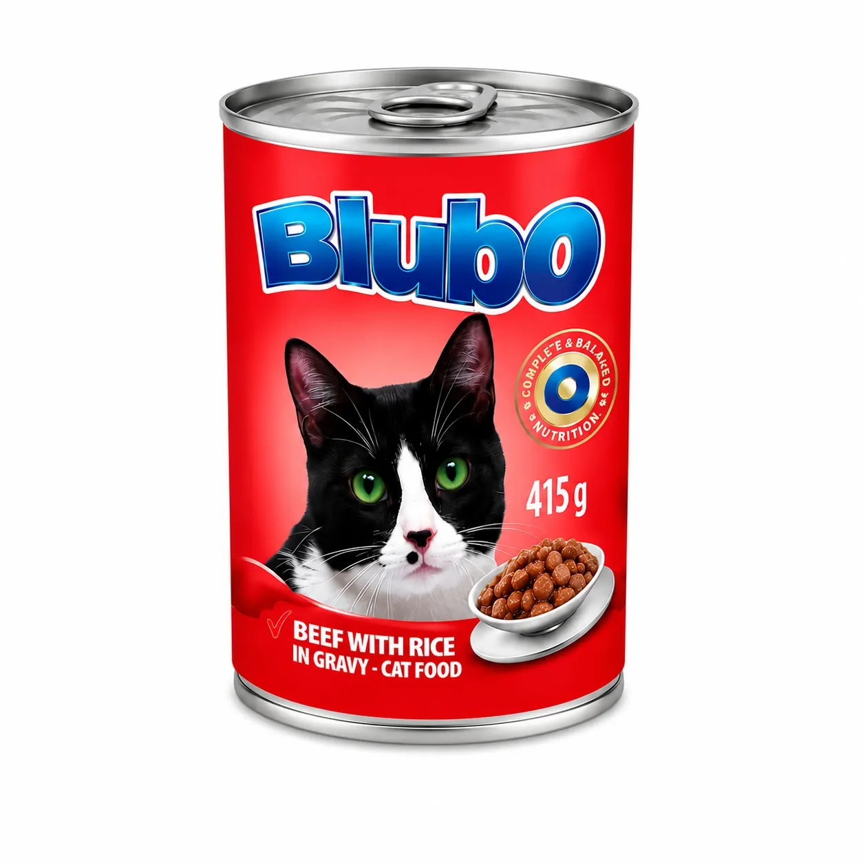 Blubo Adult Cat Chunks Wet Food with BEEF - 415gm
