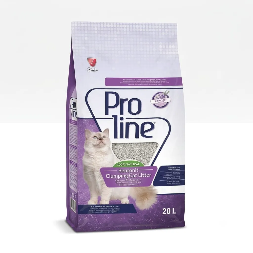 Proline Bentonite Clumping Cat Litter- Lavender -20L
