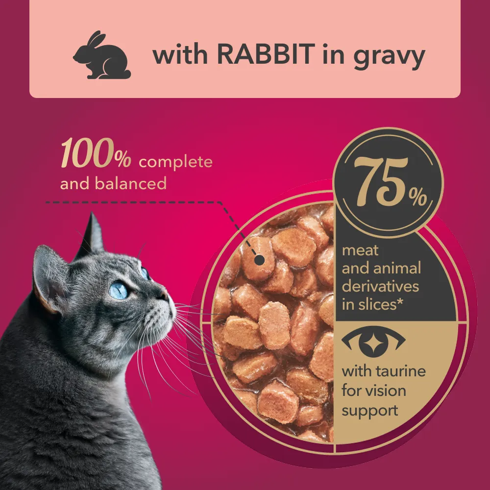 My Love  Adult Cat Wet Food With RABBIT in Gravy -  85 gm