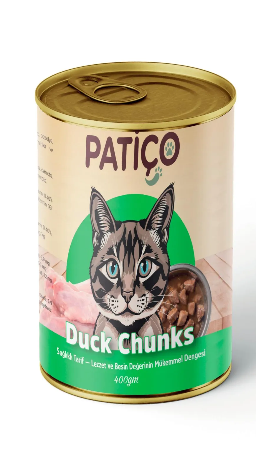 PATICO Adult Cat Wet Food with Duck Chunks -400gm