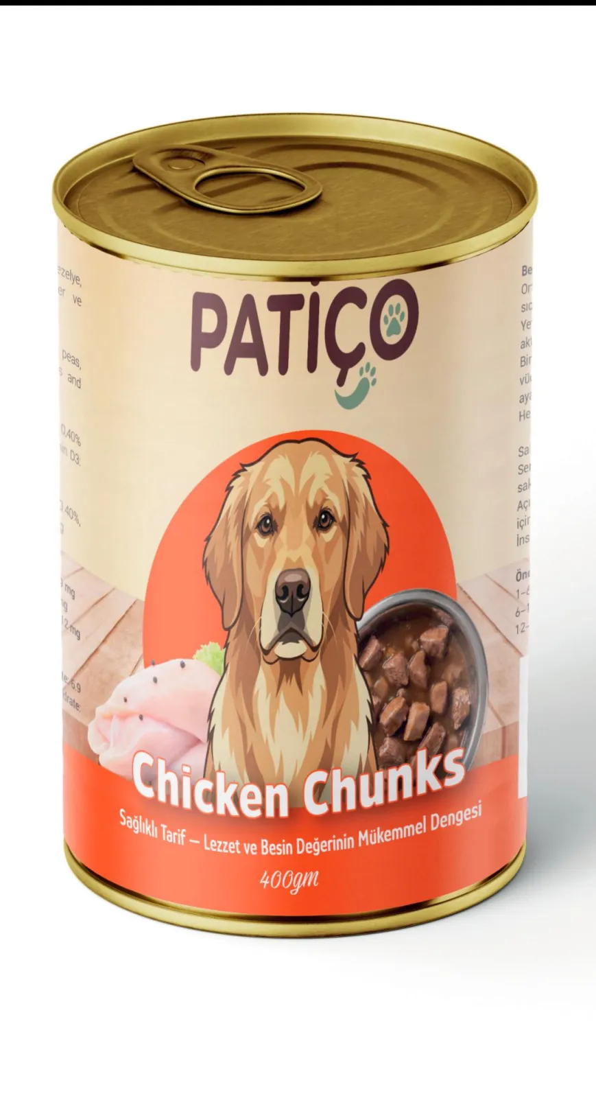 PATICO Adult Dog  Wet Food with Chicken Chunks -400gm