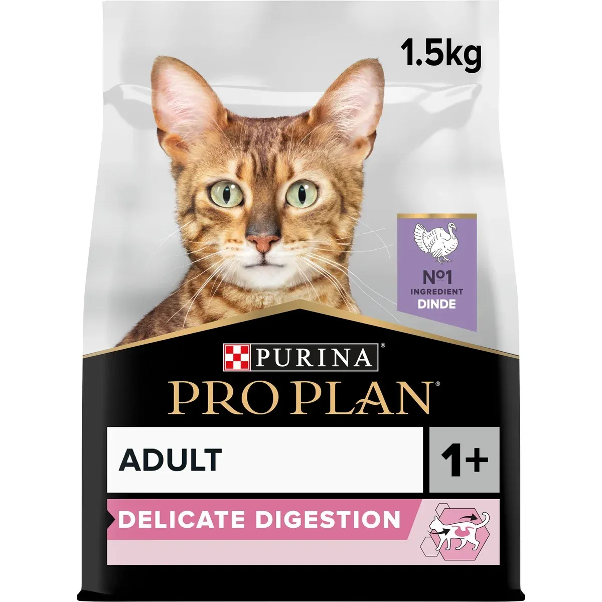 PRO PLAN Delicate Digestion Adult 1+year  Rich in Turkey 1.5Kg