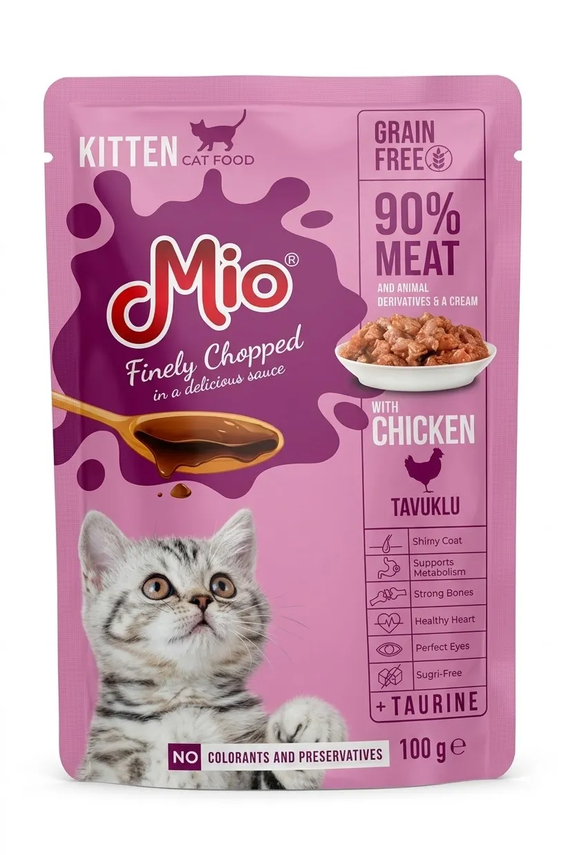 Mio Cat Kitten Wet Food with Chicken  - 100gm