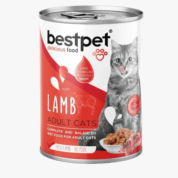 bestpet Lamb in Gravy for Adult Cats 400gm
