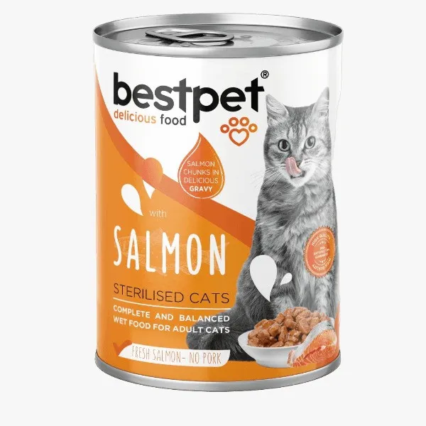 bestpet Salmon in Gravy for Adult Cats 400gm